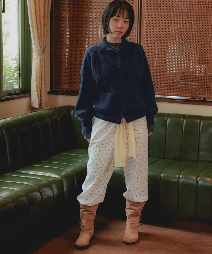 くるみボタンハイネックニットカーディガン【miette ミエット】 | titivate