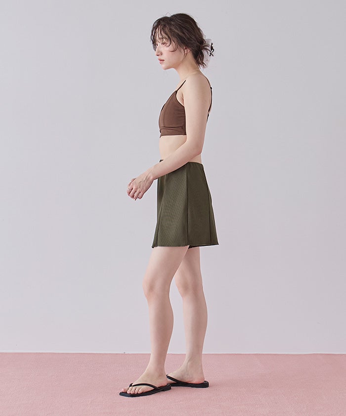 ハイウエストシンプルショートパンツ/水着【SEADRESS シードレス